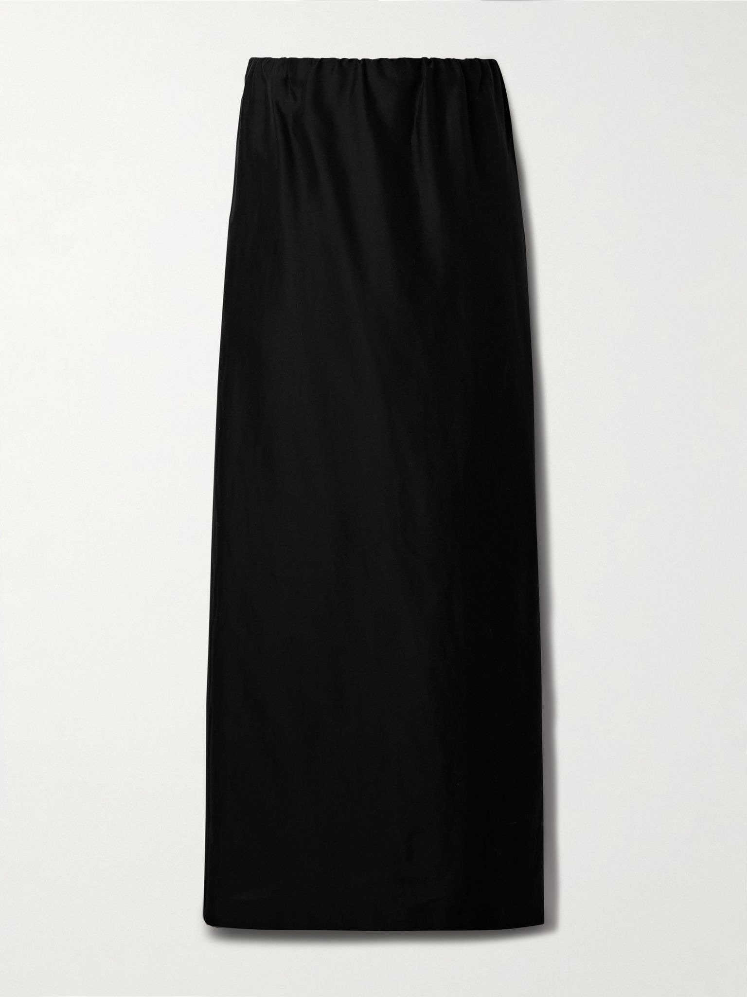 Saul cotton and silk-blend maxi skirt Black - 1
