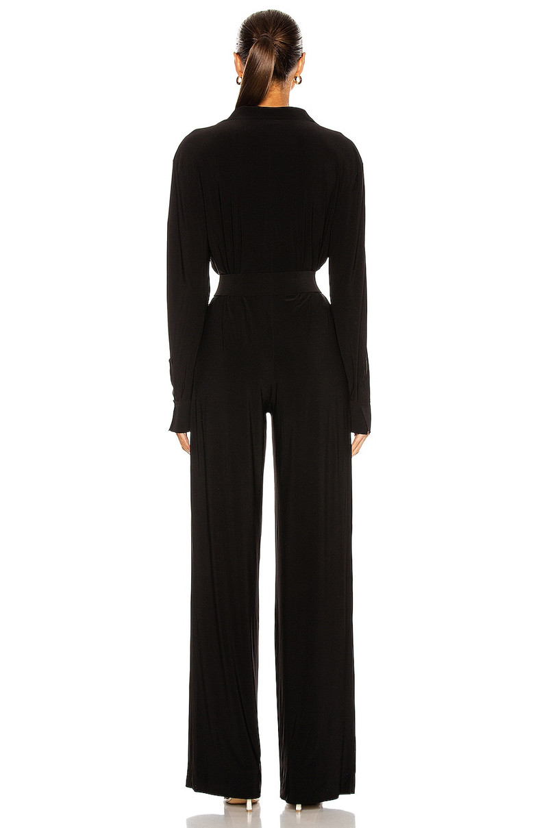 NORMA KAMALI Shirt Straight Leg Jumpsuit outlook