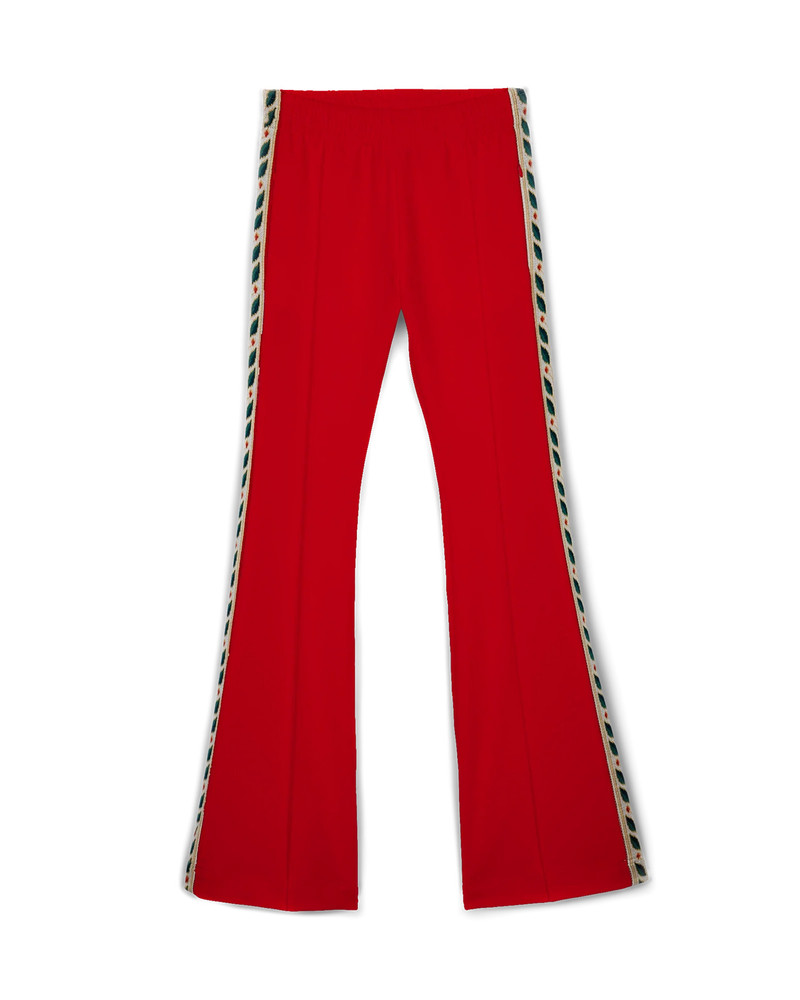 Red Laurel Taped Tracksuit Bottoms 1
