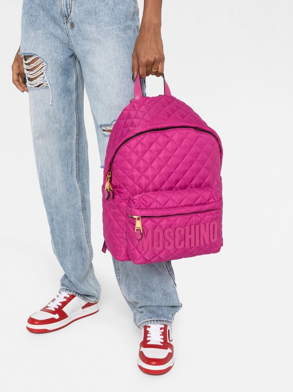 mini quilted backpack - 3