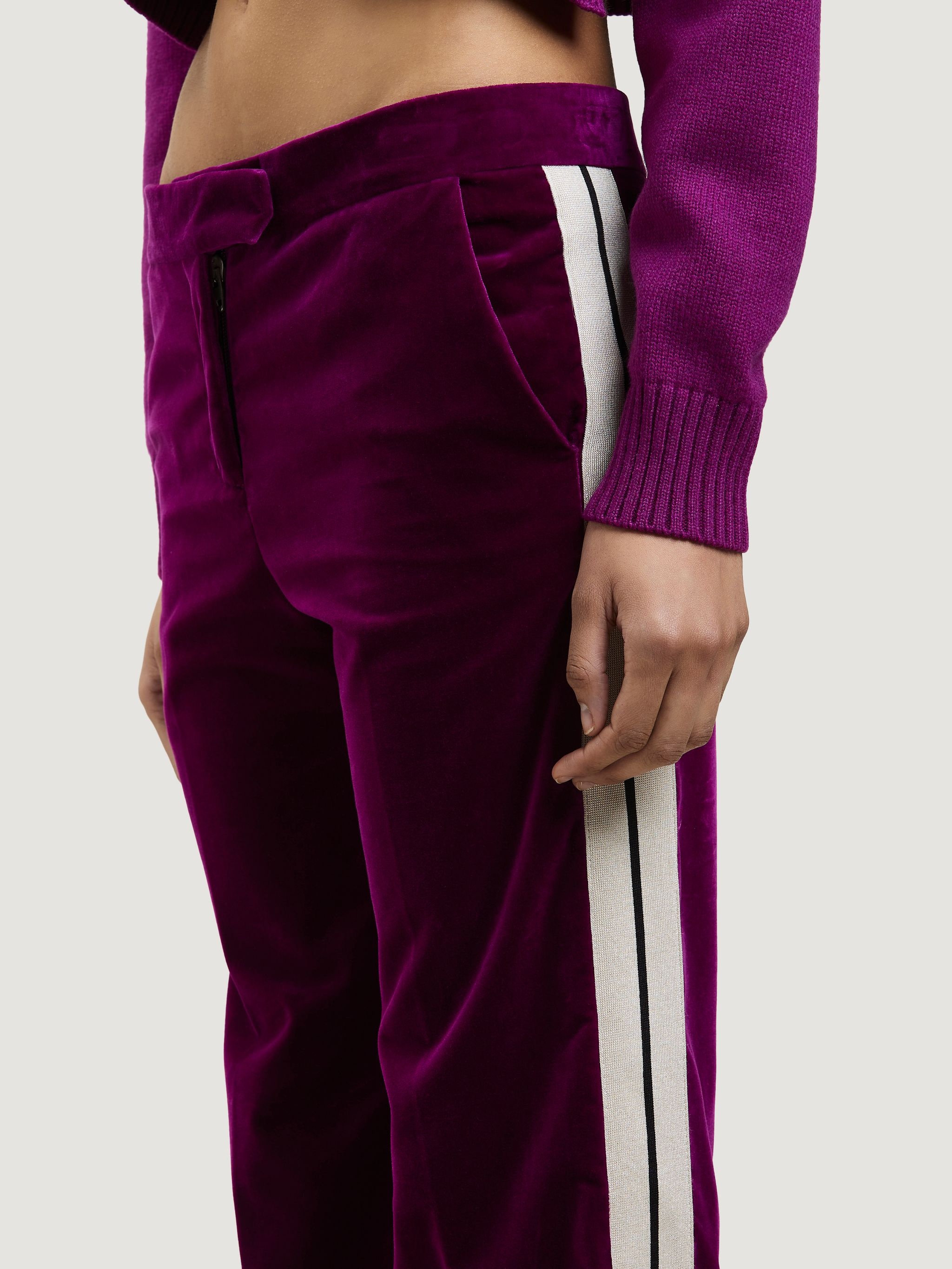 TUXEDO VELVET PANTS - 6