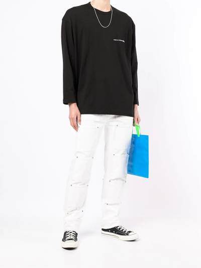 Comme des Garçons SHIRT long-sleeve logo-print top outlook