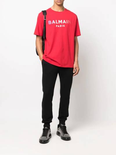 Balmain tie-dye logo print T-shirt outlook