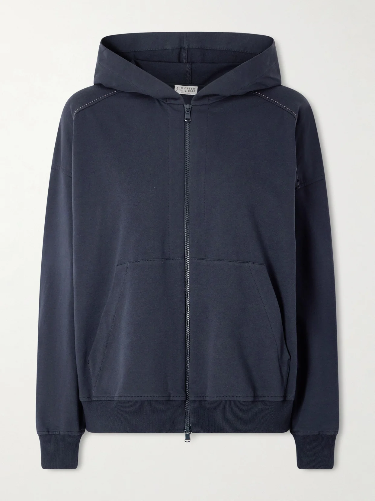 Cotton-blend Jersey Hoodie - 1