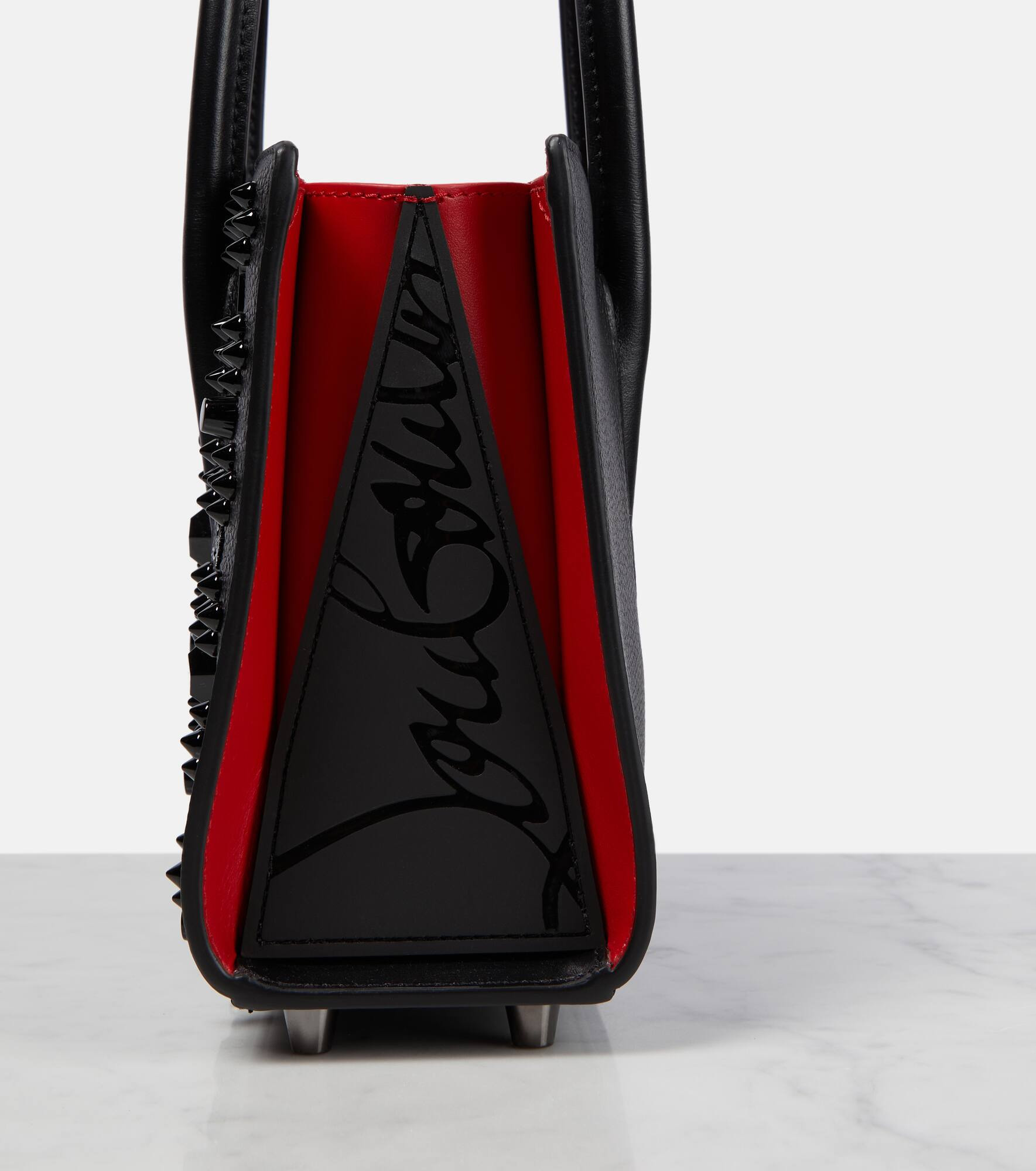 Paloma Mini embellished leather tote bag - 5
