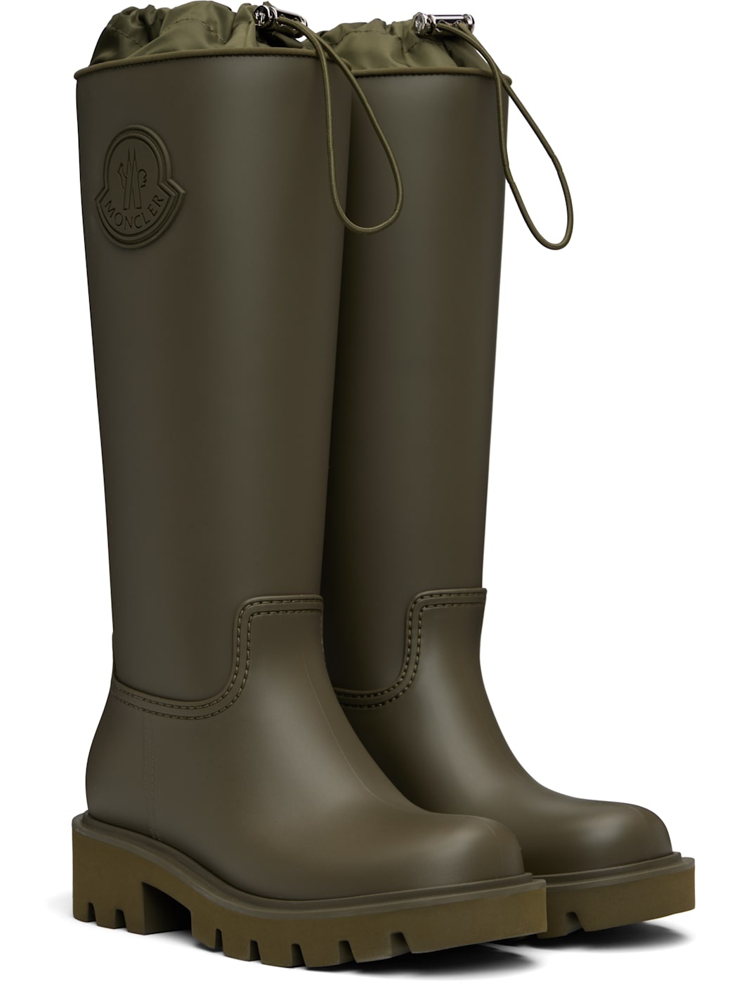 Khaki Kickstream High Rain Tall Boots - 4