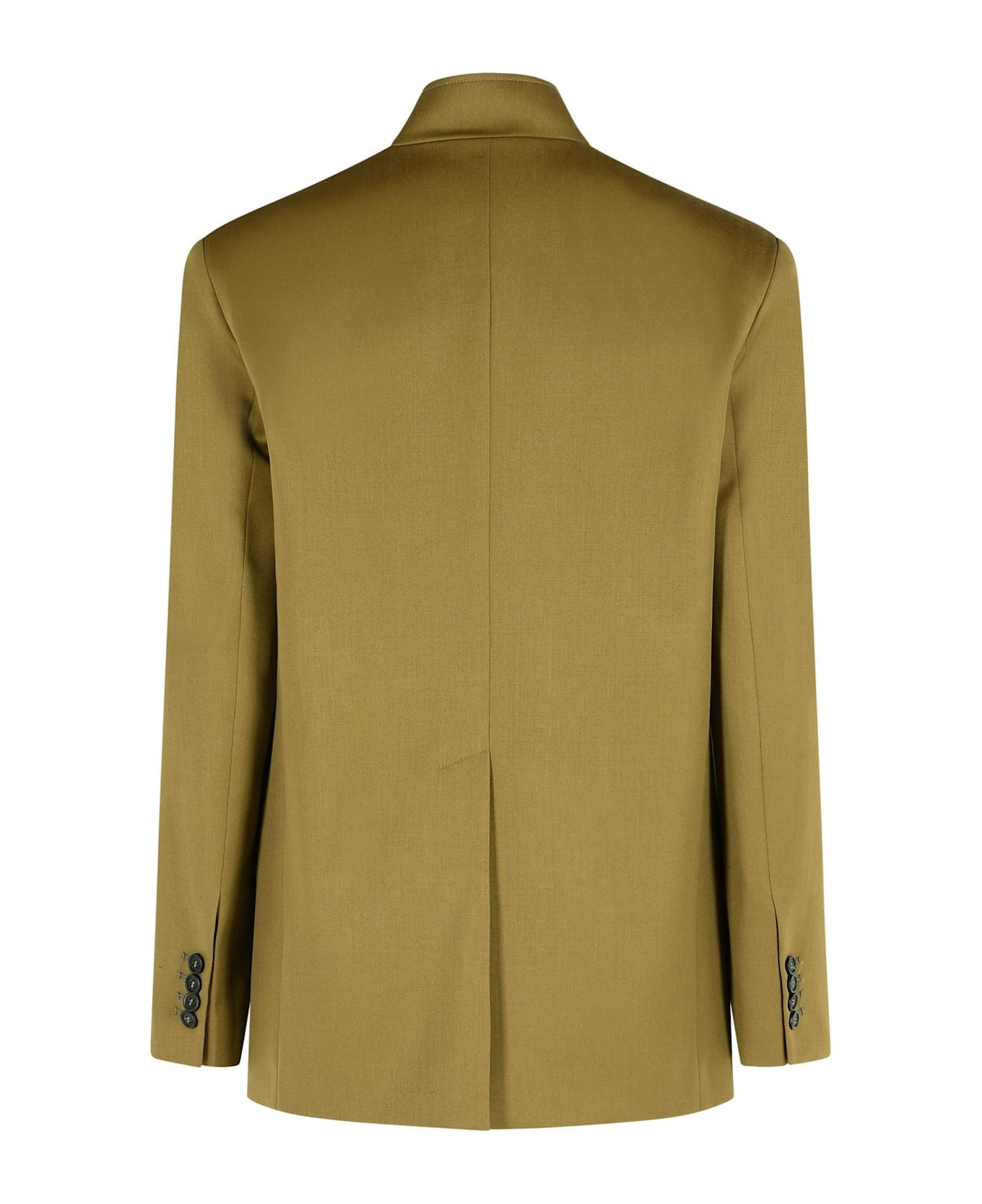 Green Virgin Wool Blazer - 3