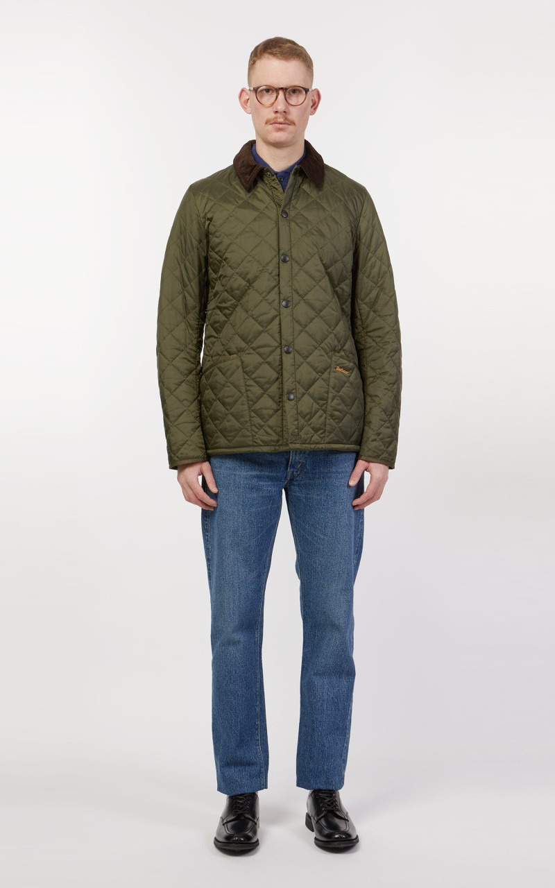 QUILTED JACKET HERITAGE LIDDESDALE OLIVE - 2