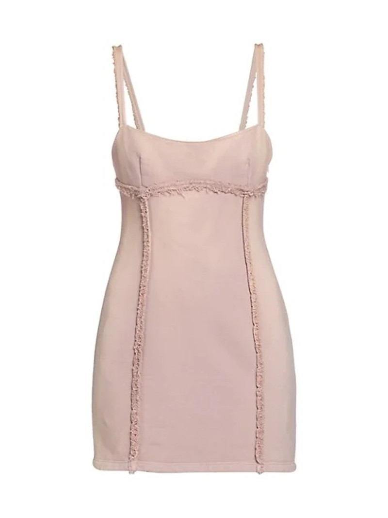 Laundry Fleece-Trim Minidress 1