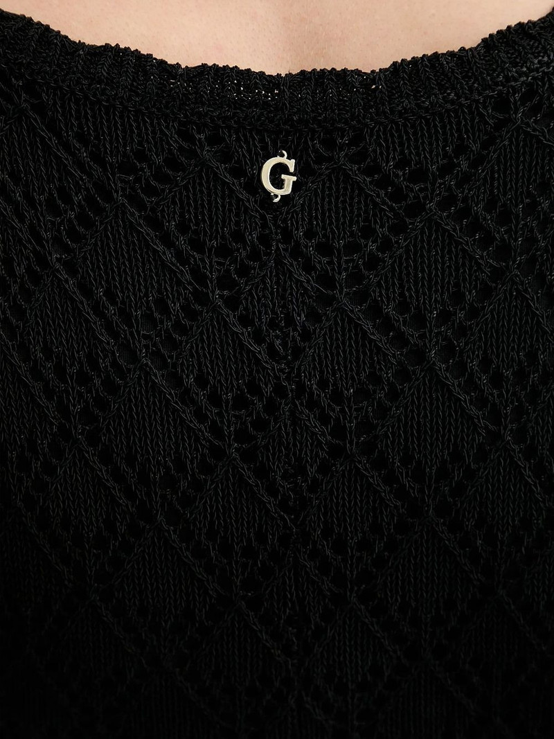 lace-insert midi dress 4