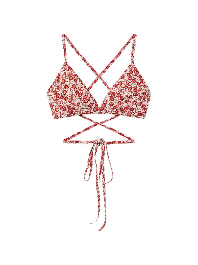 Solange floral-print bikini top 1