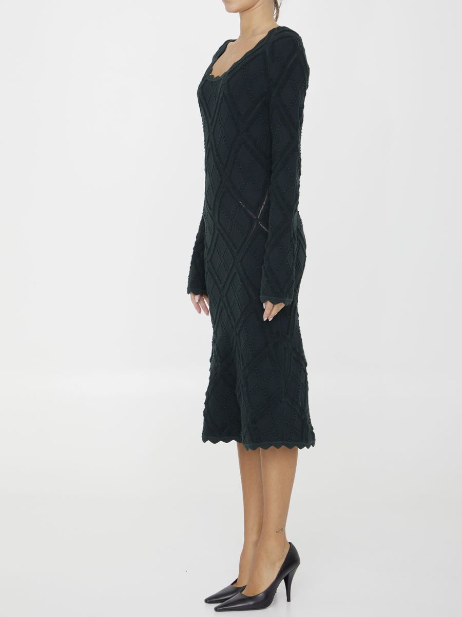 ワンピース Burberry Aran knit dress Burberry BURBERRY ARAN KNIT DRESS | baltini | REVERSIBLE