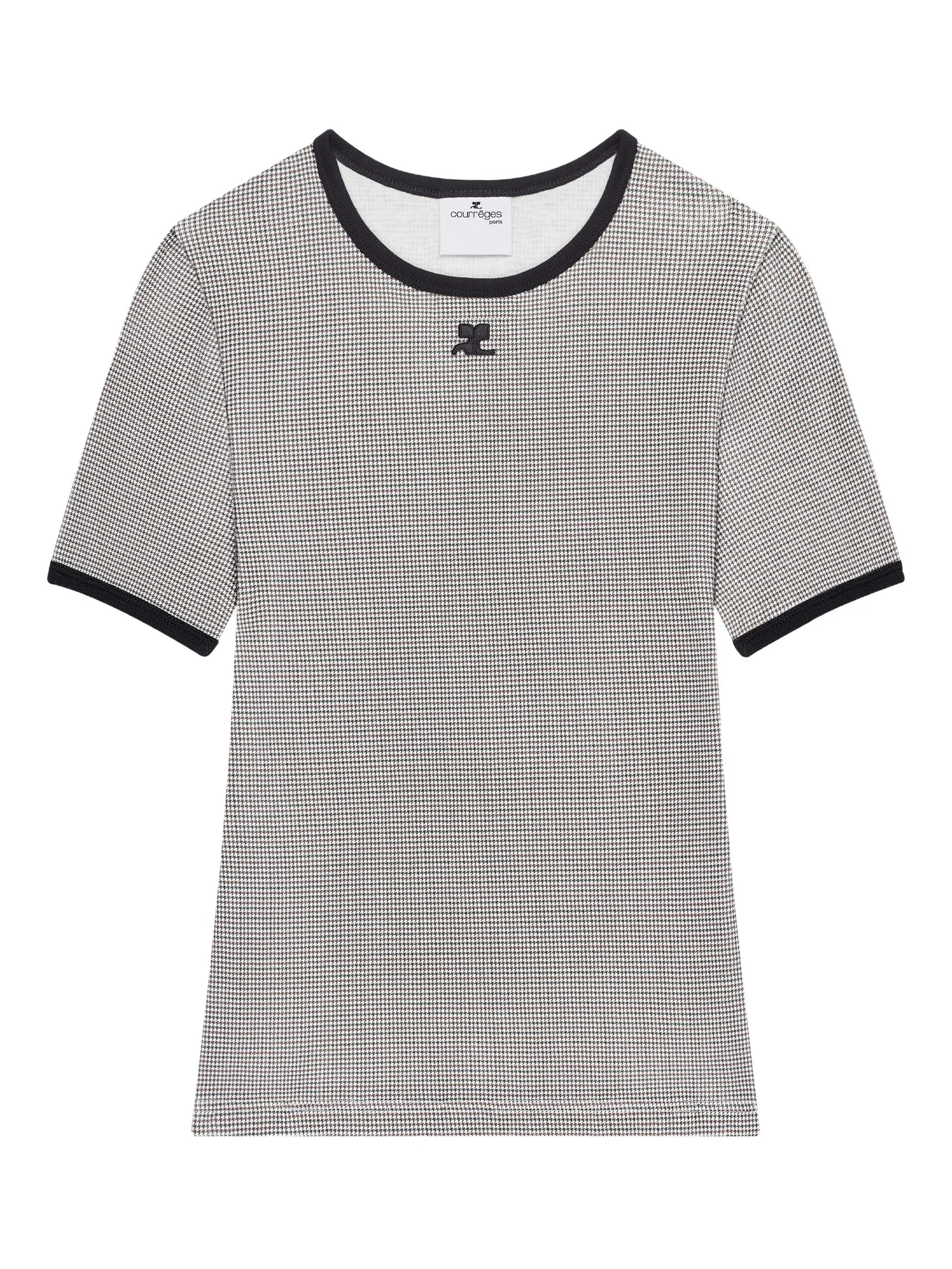 Courrèges Houndstooth T-shirt - 1