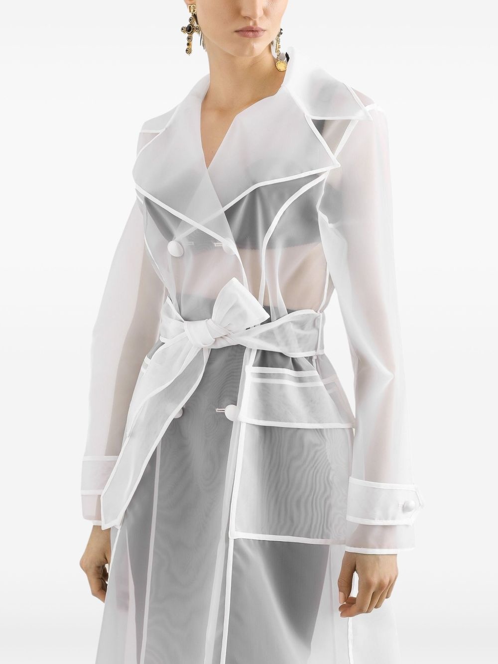 double-breasted trench coat - 4