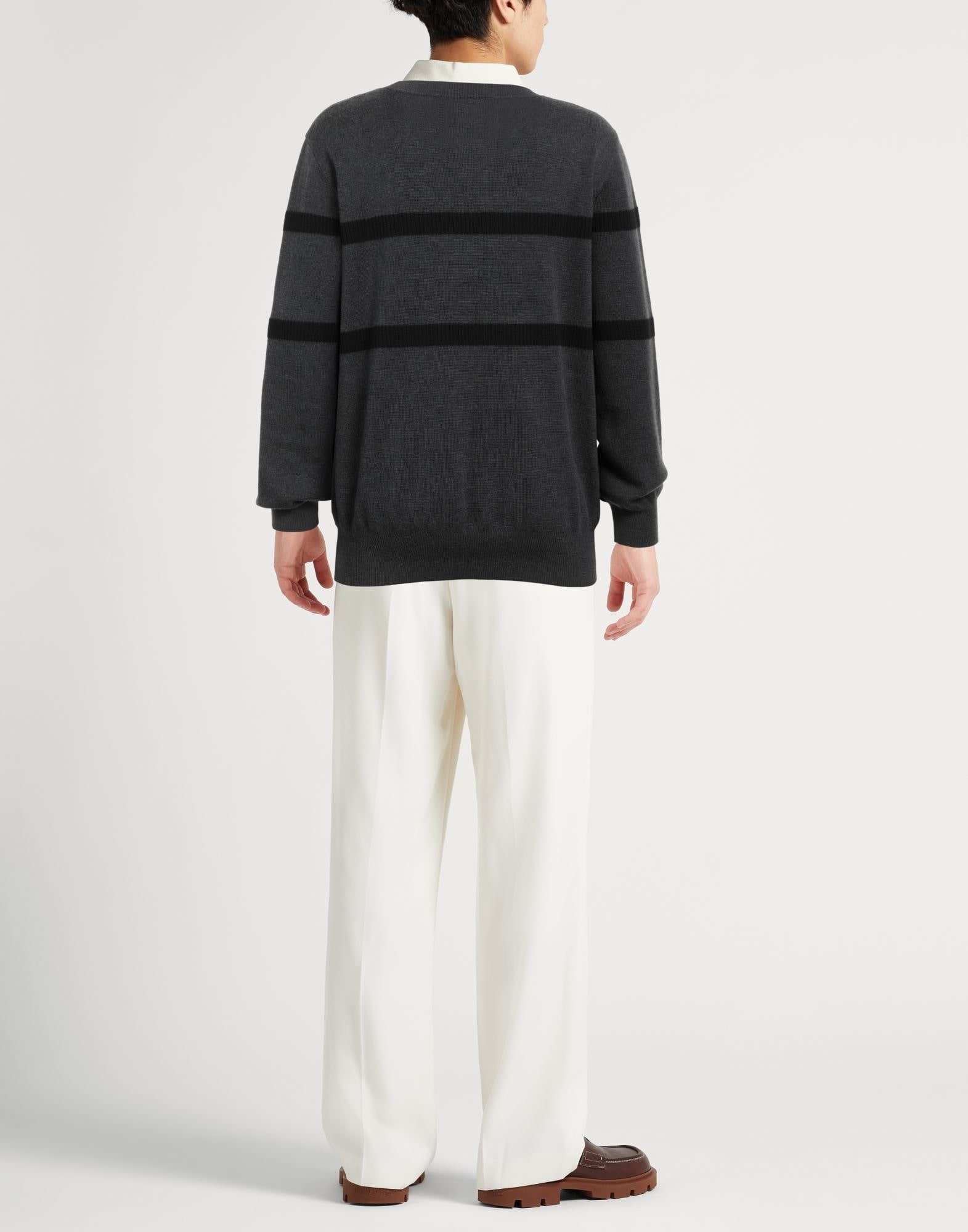 Steel grey Men's Sweater - 3