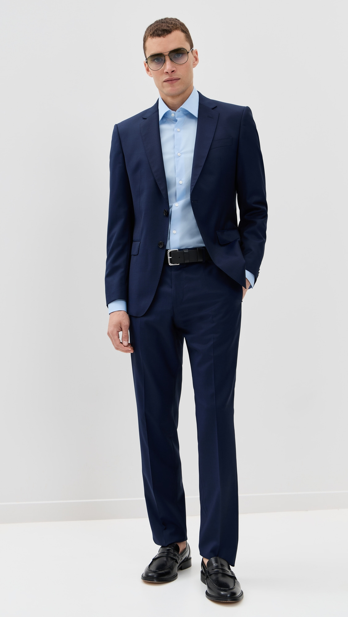 Slim Fit Easy Iron Cotton Poplin Dress Shirt - 4