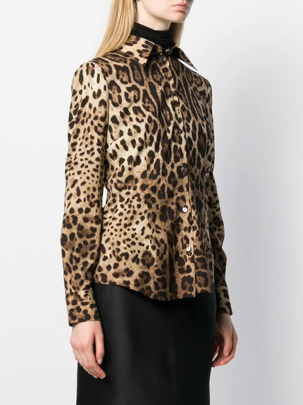 leopard-print long-sleeve shirt - 3