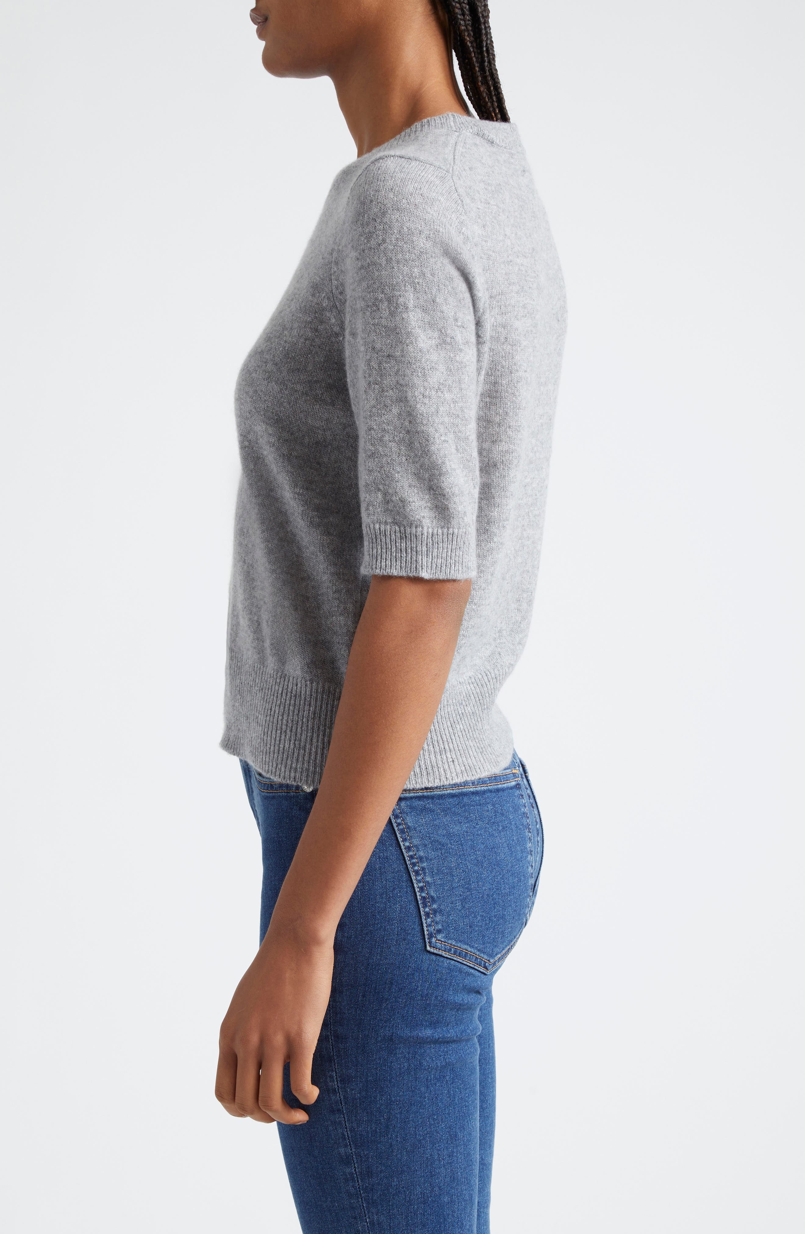 Veronica Beard Shana Cashmere Sweater in Heather Grey at Nordstrom - 3