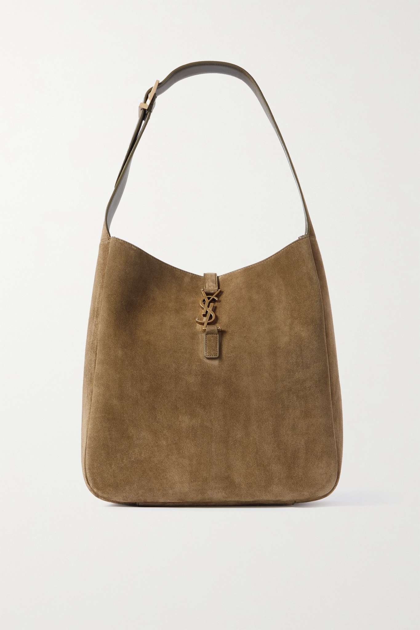 Le 5 à 7 Supple large suede shoulder bag - 1