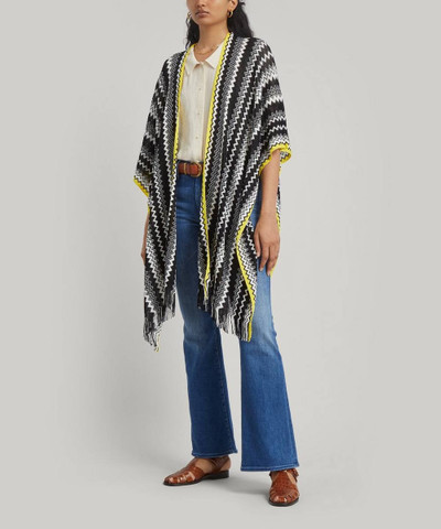 Missoni Hooded Fringed Crochet Cape outlook