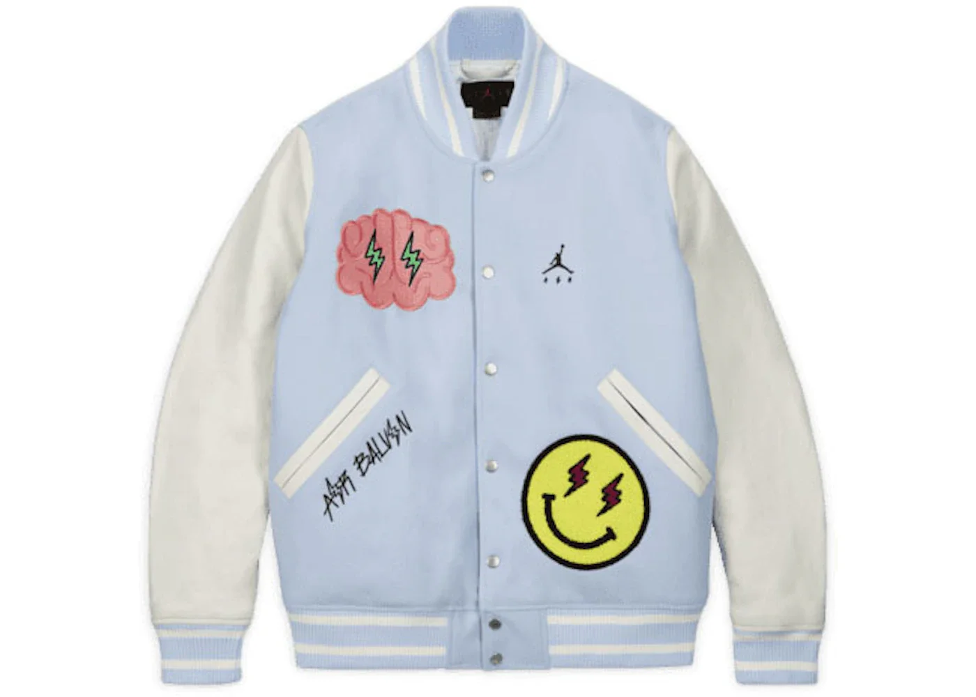 Jordan x J Balvin Varsity Jacket White/Blue - 1