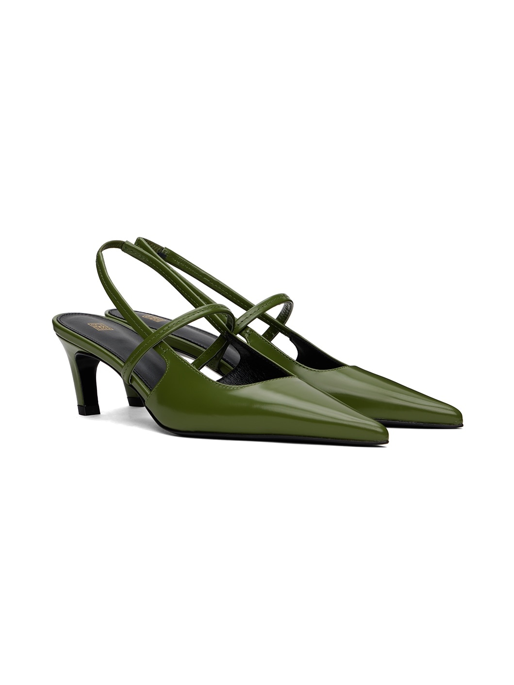 Green 'The Sharp Slingback' Heels - 4