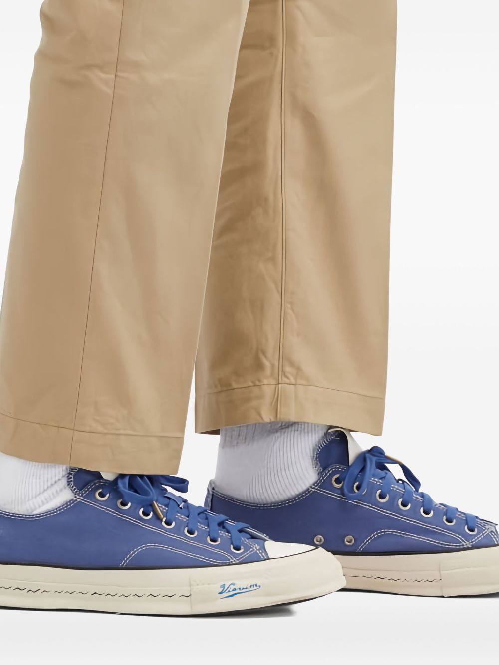 zigzag-stitch sneakers - 5