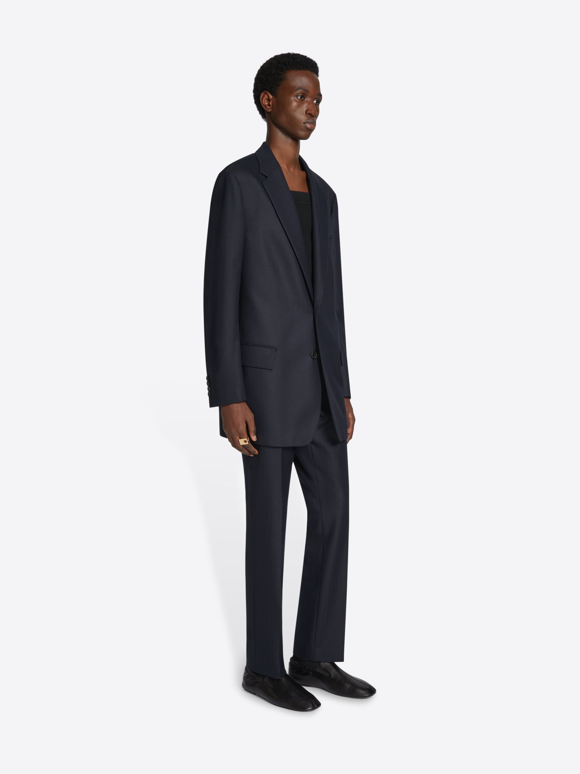 WOOL SLIM FIT PANTS - 4