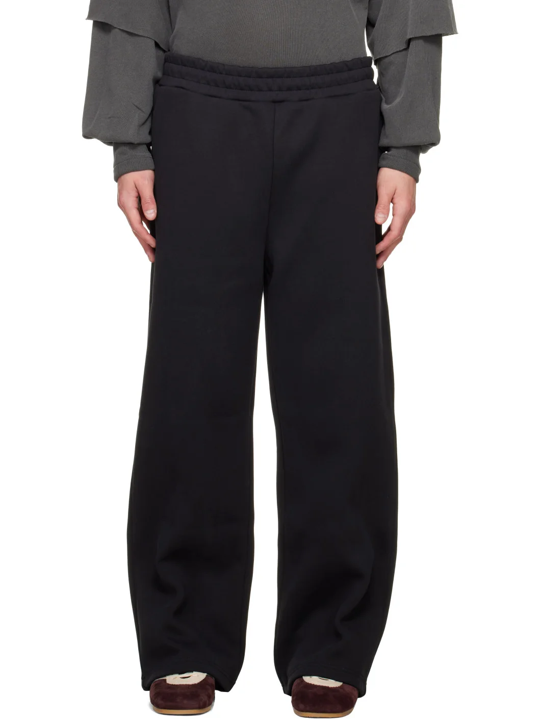 Black V2 Stacks Sweatpants - 1