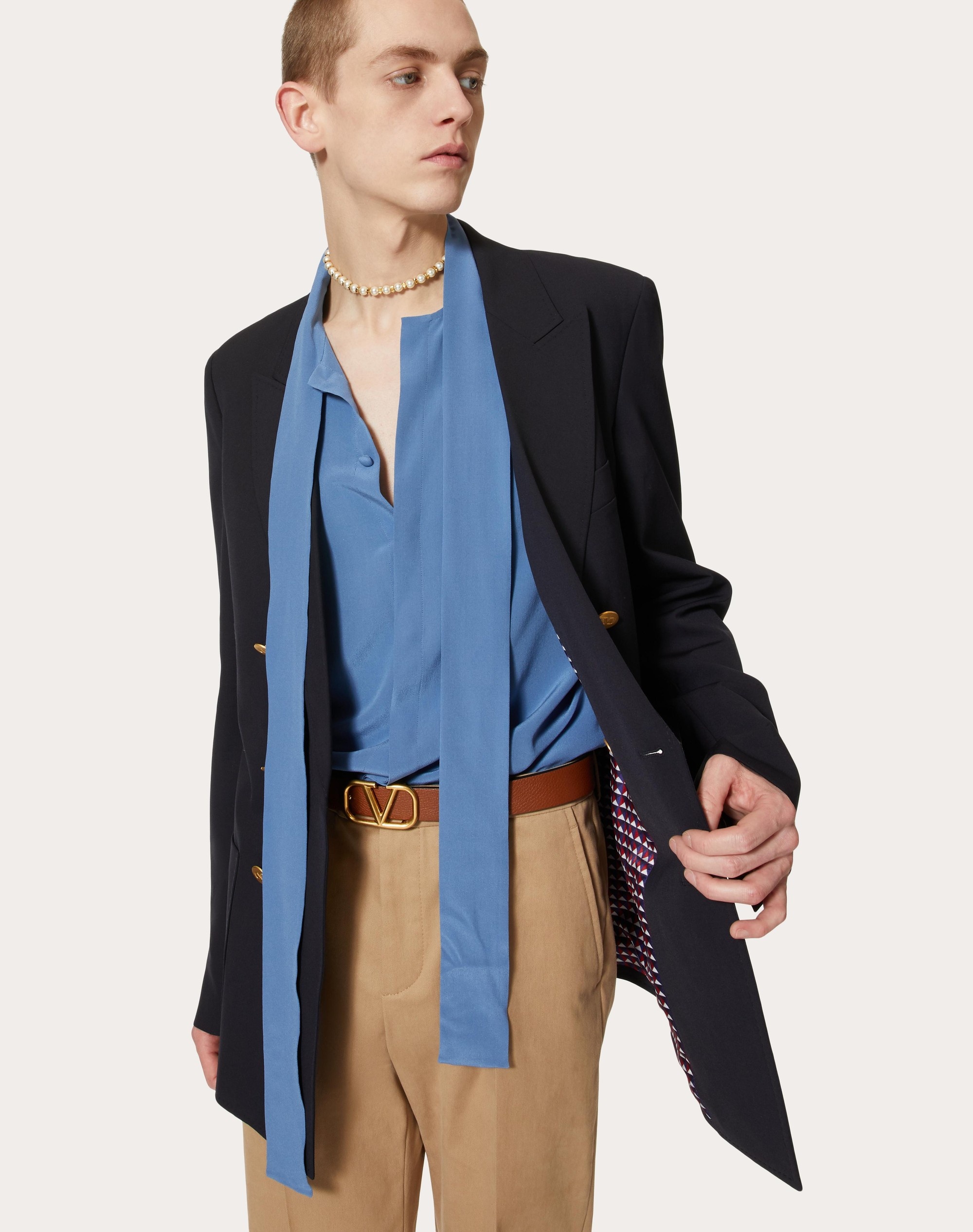 DOUBLE-BREASTED WOOL MIX JACKET - 5
