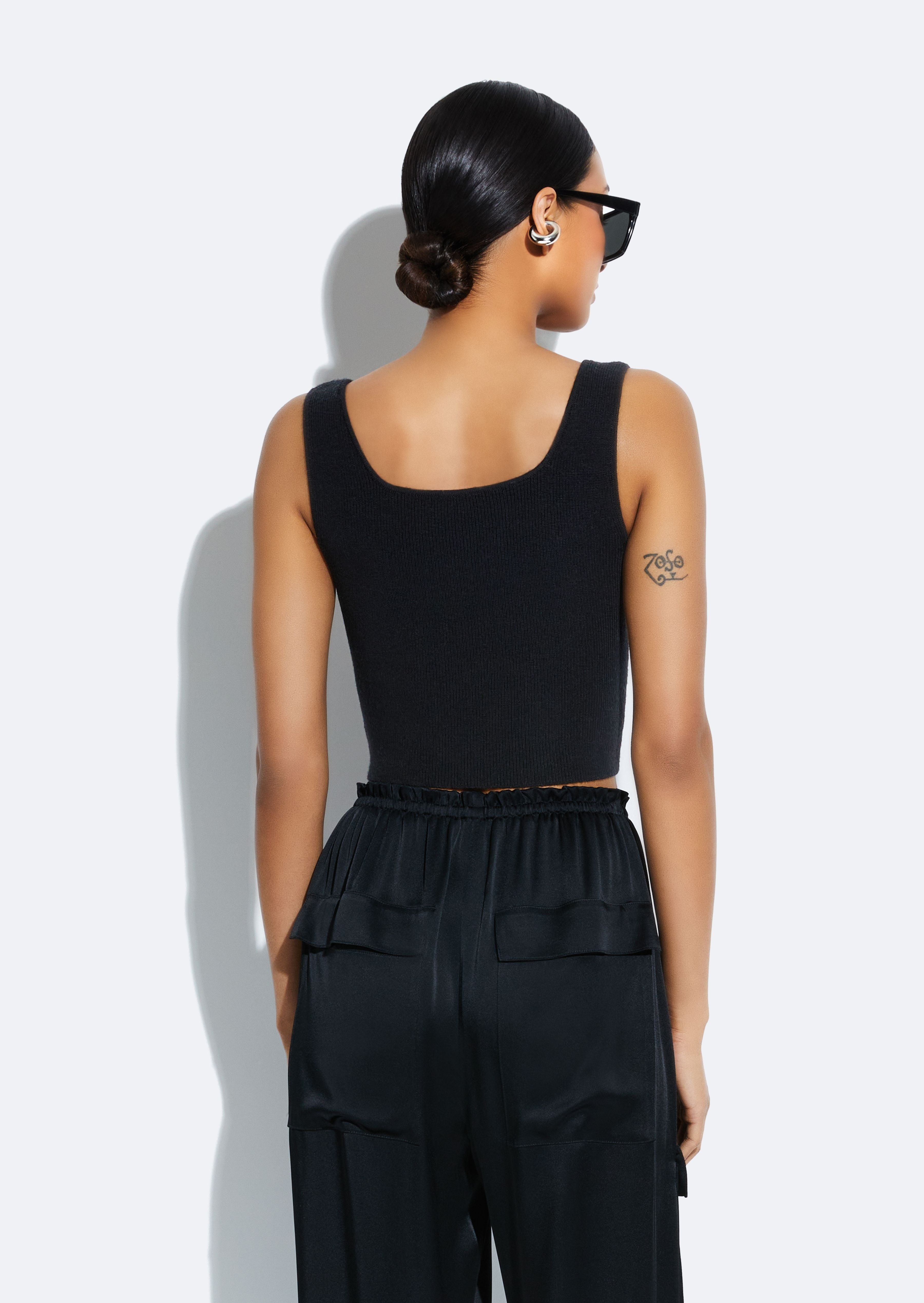 Merino Cropped Tank - 3