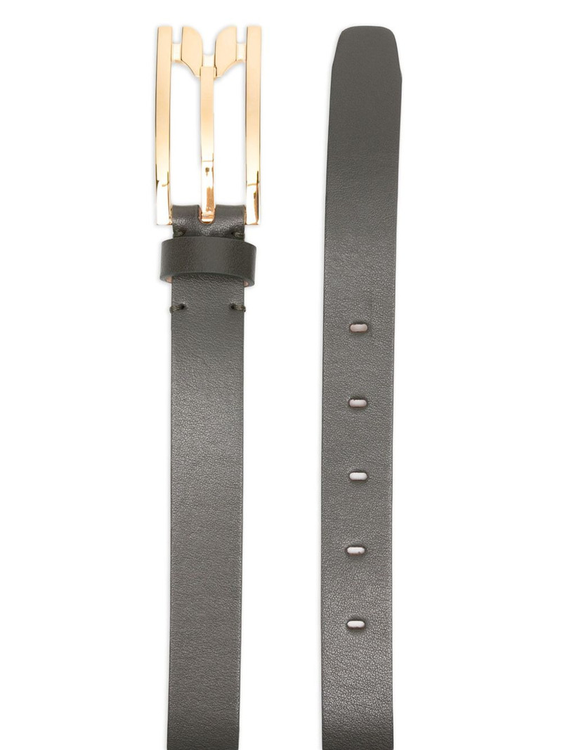 Victoria Beckham logo-buckle leather belt outlook