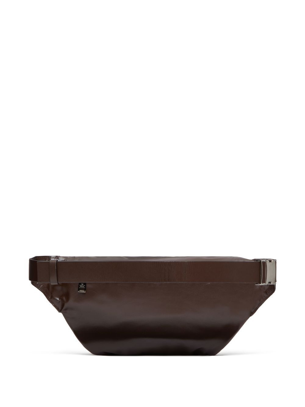 logo-print leather belt bag - 2