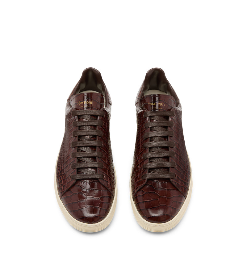 TOM FORD PRINTED CROC WARWICK SNEAKER outlook