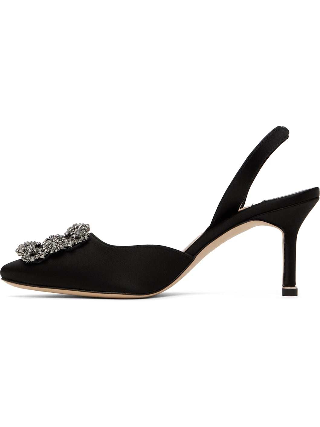 Black Hangisli Slingback Heels - 3