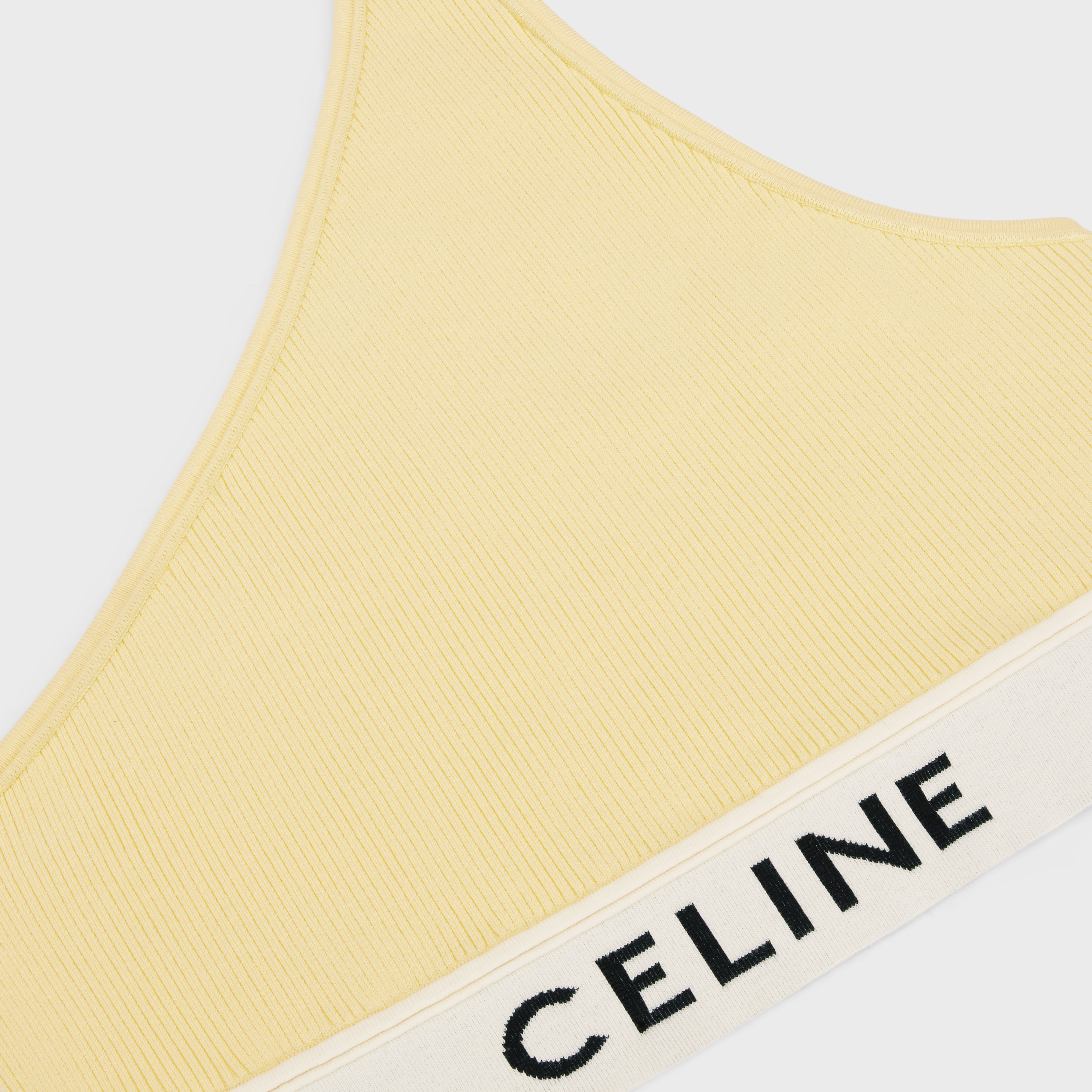 Celine Striped Sports Bra
