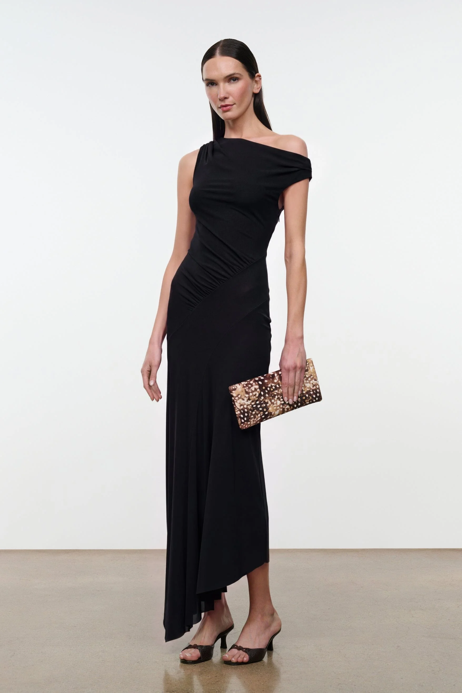 STAUD AMARIS DRESS BLACK - 1