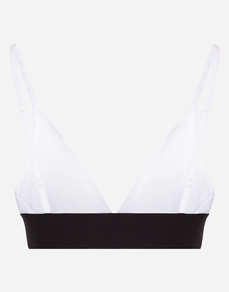 Jersey triangle bra with branded elastic - 3