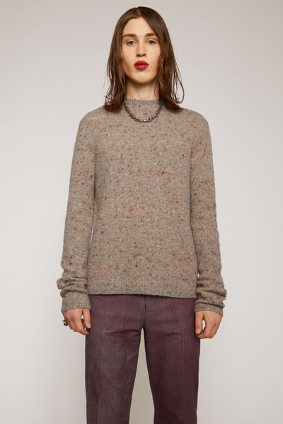 Acne Studios Pilled melange sweater beige/multi outlook