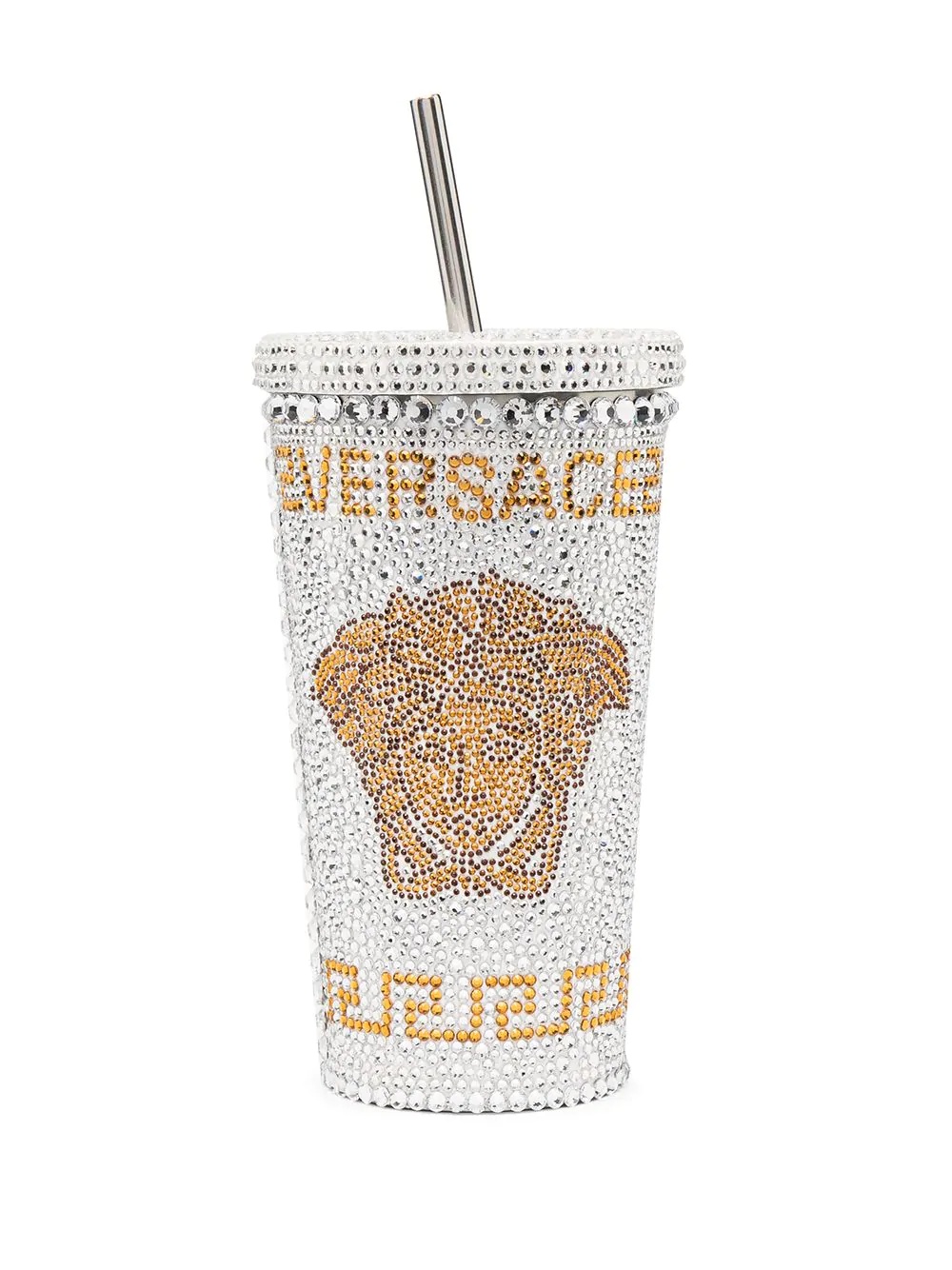 Medusa crystal-embellished travel cup - 2