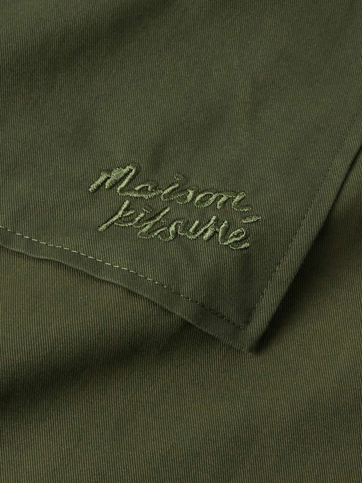 Logo-Embroidered Cotton-Twill Overshirt - 5