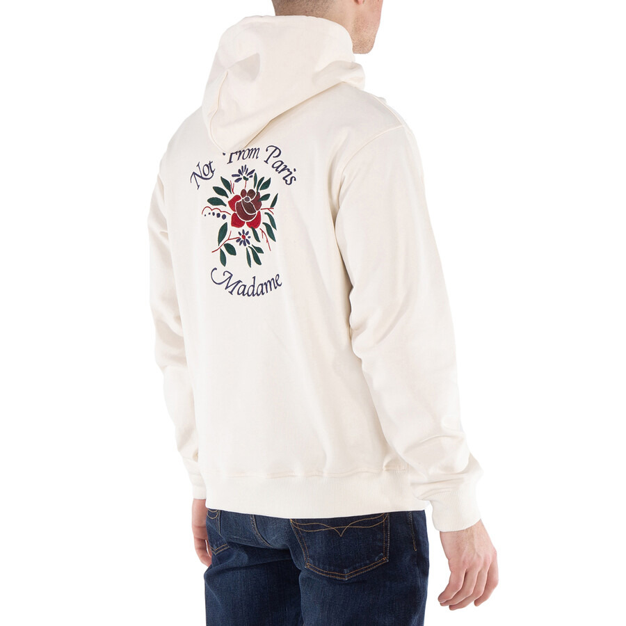 Drole De Monsieur Men's Cream Slogan Fleurs Le Hoodie - 3