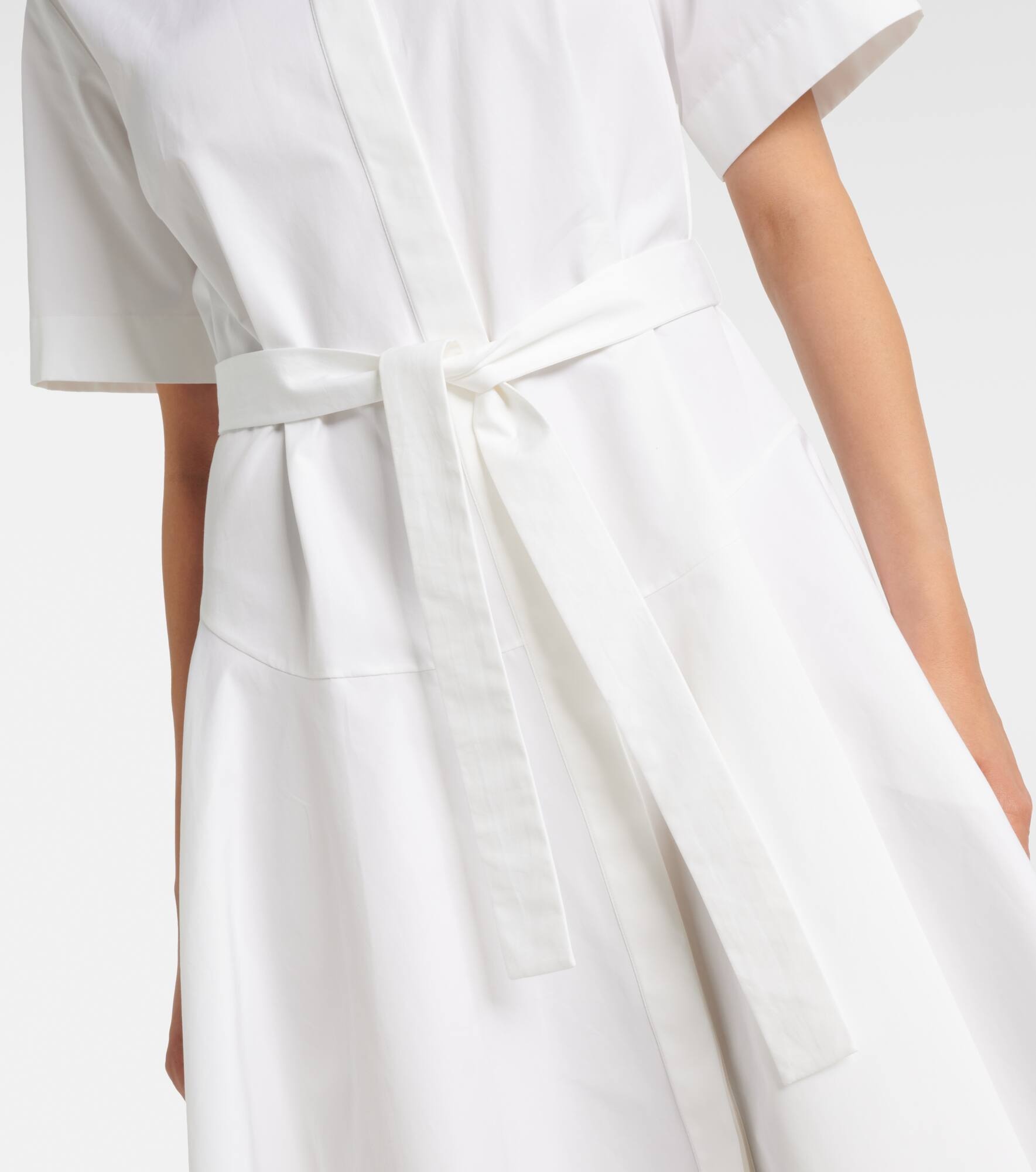Cotton poplin shirt dress - 5