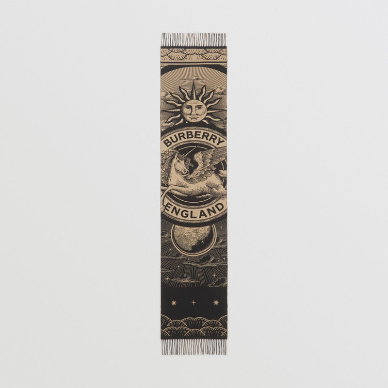 Check and Celestial Cashmere Jacquard Scarf 6
