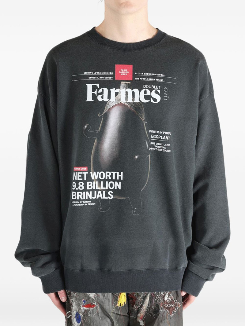 doublet Farmes Magazine Cover printed sweatshirt outlook