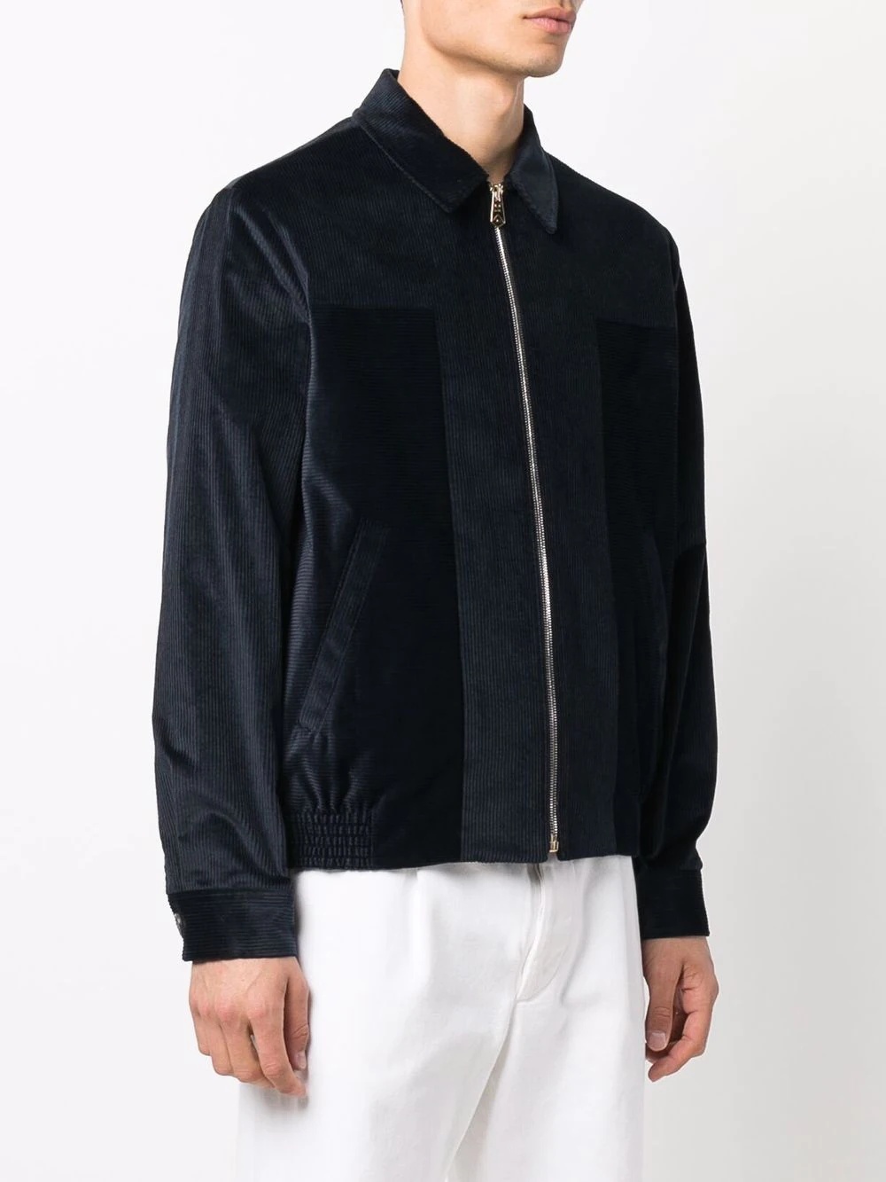 corduroy-effect bomber jacket - 3