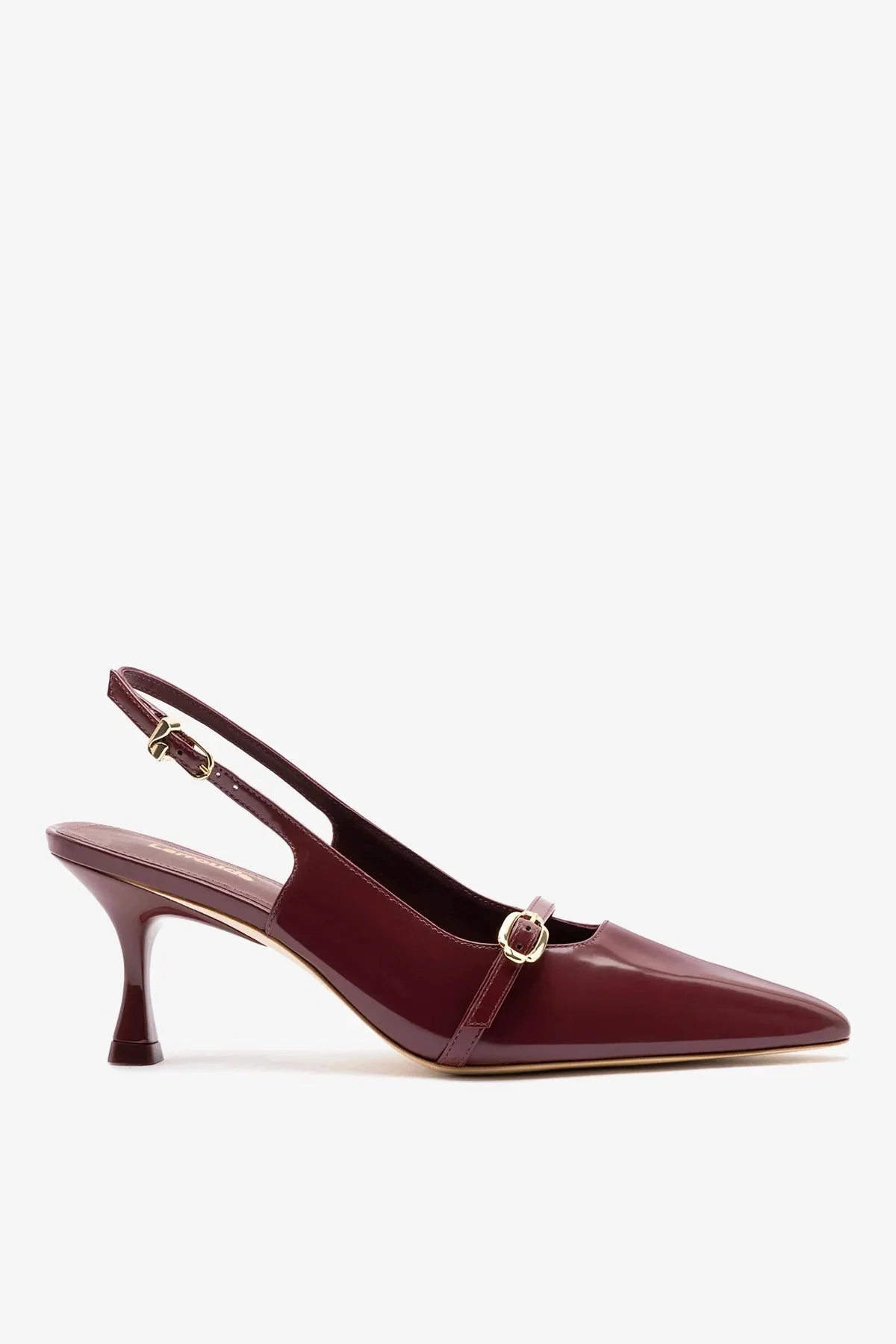 Ines Pump Burgundy Leather - 1