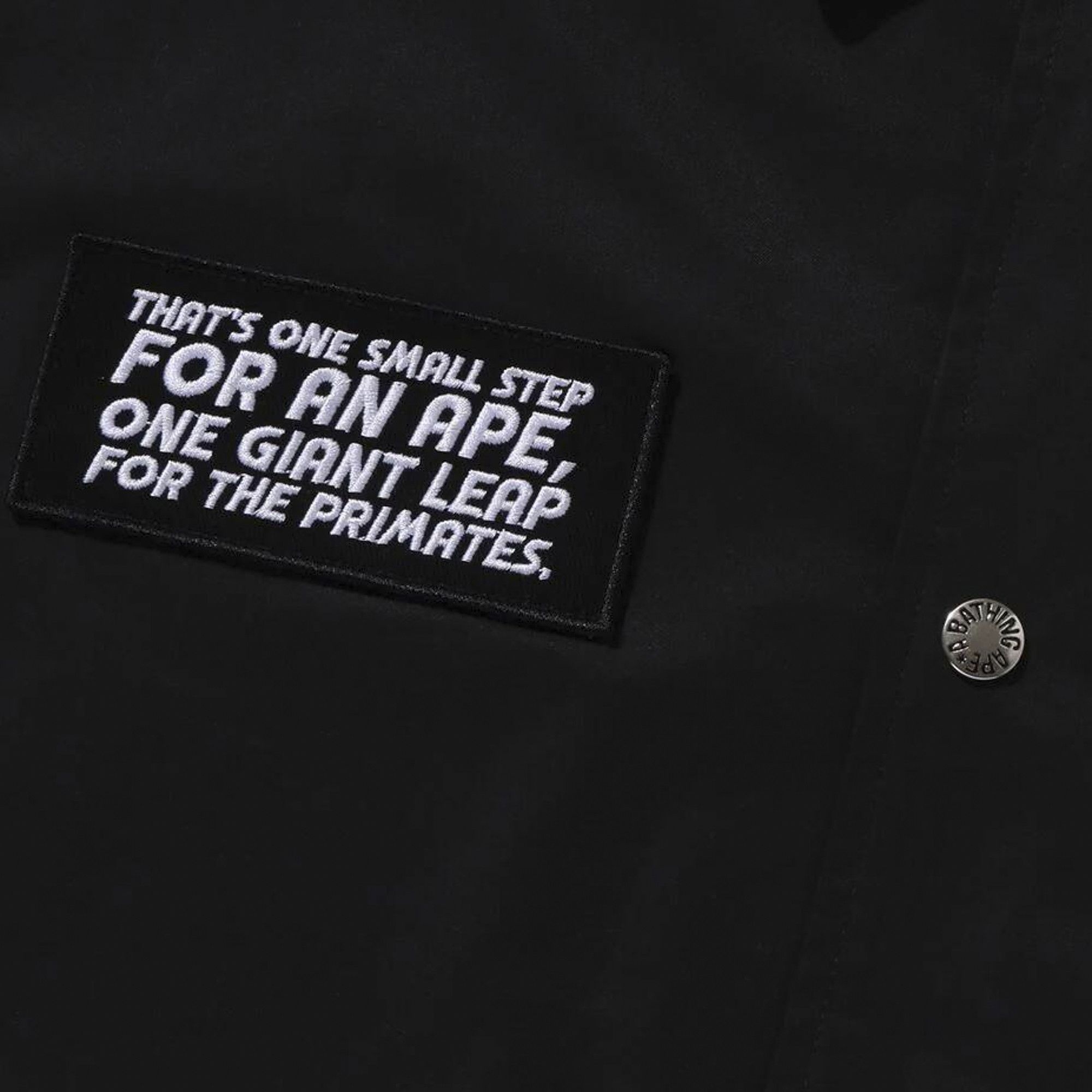 BAPE Space Ape Relaxed Fit Coach Jacket 'Black' - 3