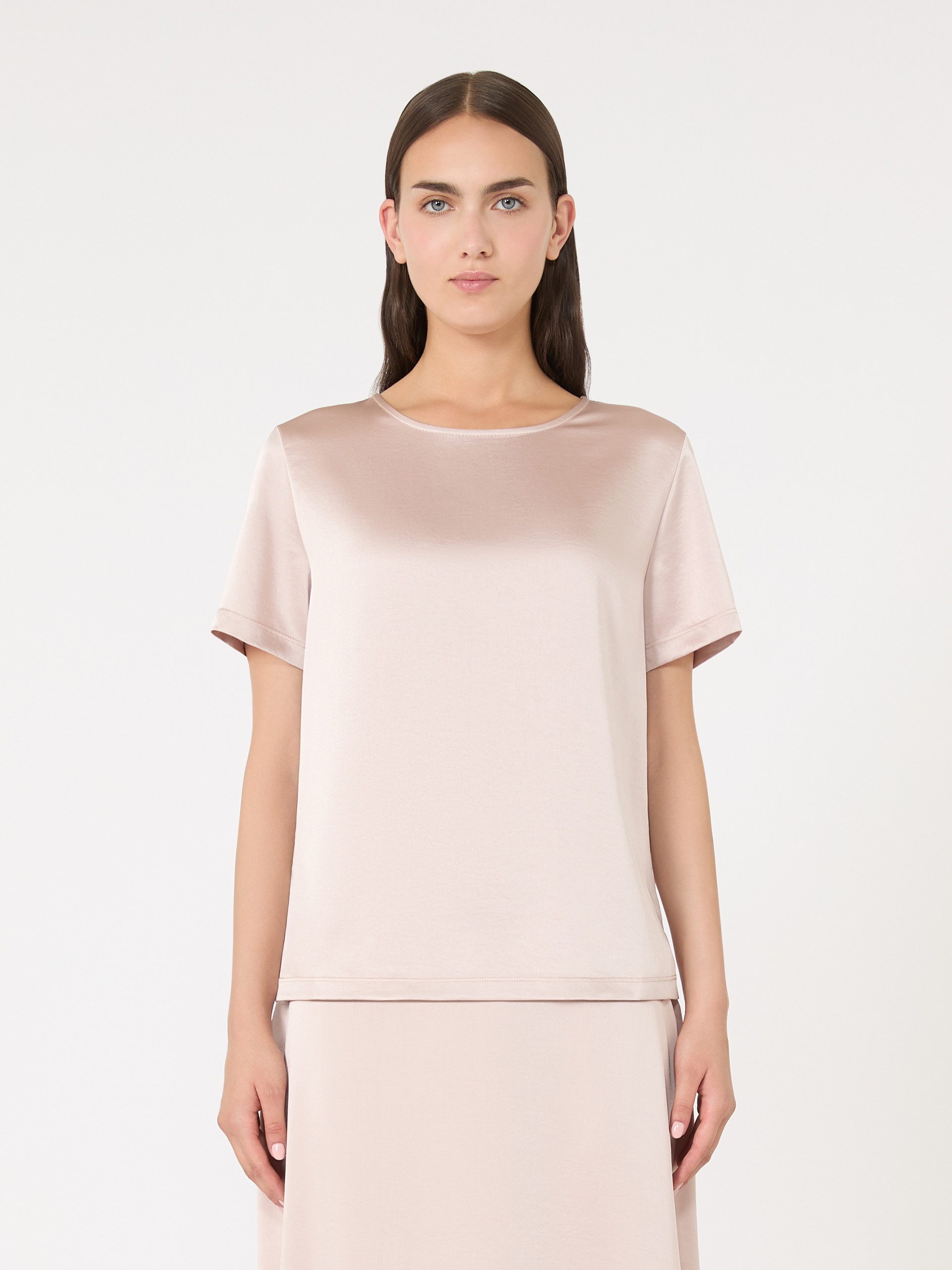 GILBERT Satin and jersey T-shirt - 3