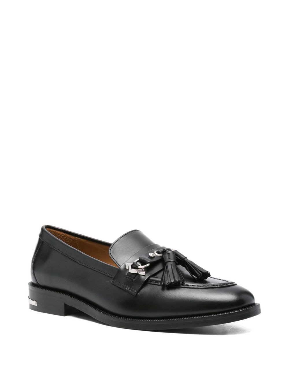 tassel-embellished metal-detail loafers - 2